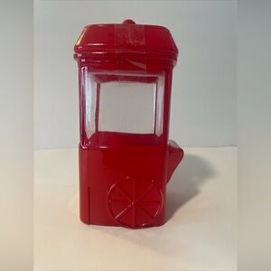 Target Bullseye Playground 2023 Valentine Glass POPCORN MACHINE Canister Red New
